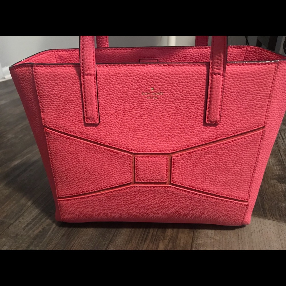 *SOLD* Kate Spade Flamingo Pink Bow Handbag Purse